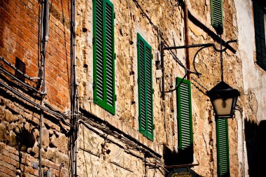 Tuscan historic architecture clipart