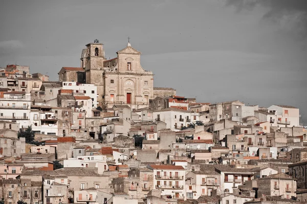 Middeleeuwse stad agira, Sicilië — Stockfoto