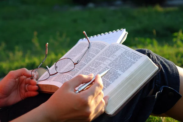 Изучение Библии — стоковое фото