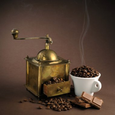 Antiquity coffee machine clipart