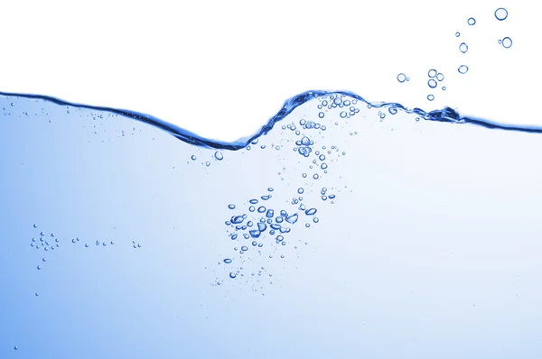 Abstrato azul onda splash fundo — Fotografia de Stock