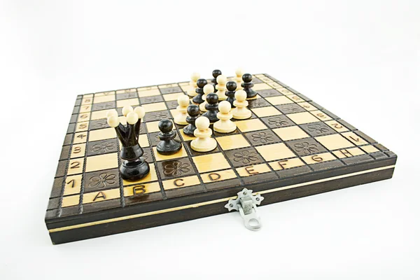 Czarny szachy królowa lider — Zdjęcie stockowe