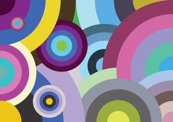 Cercuri multicolore — Vector de stoc