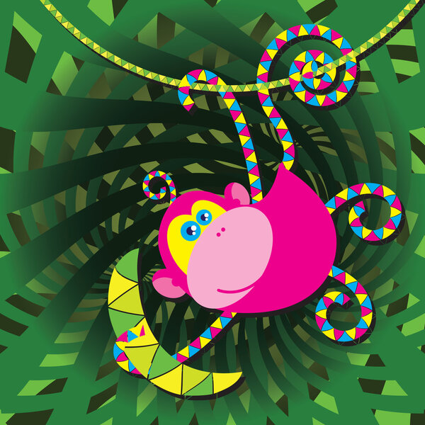 Мультяшная обезьяна