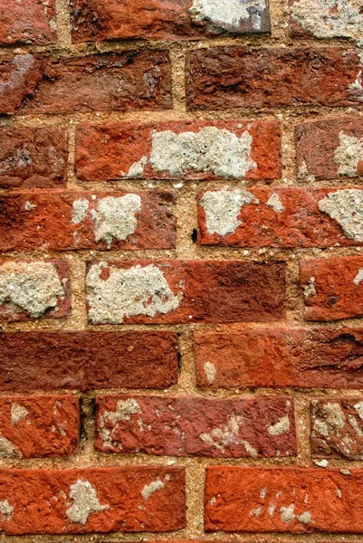 Parede de tijolo vermelho velho como fundo — Fotografia de Stock