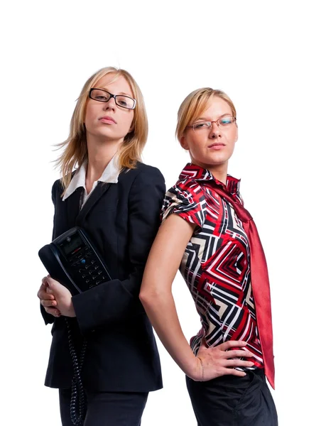 Deux jeunes femmes d'affaires mignonnes — Photo