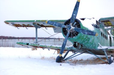 Abandoned aircraft clipart