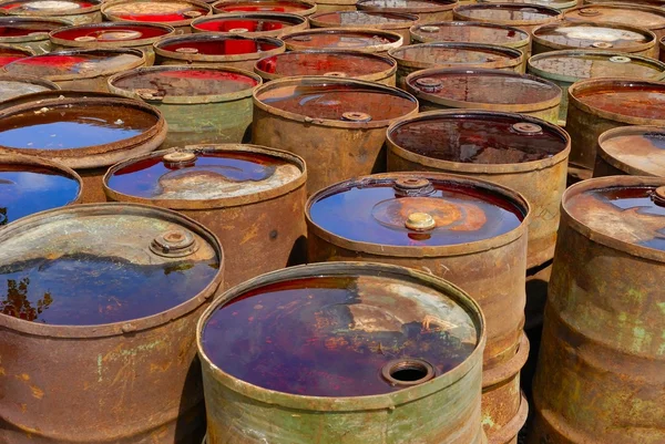 stock image Old rusty barrels