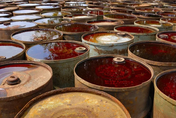 stock image Old rusty barrels