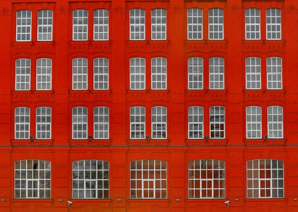 Röd byggnad Stockfoto