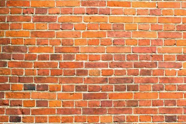 arka plan olarak kırmızı tuğla duvar eski