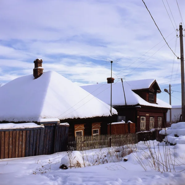 Rus köyünde kış