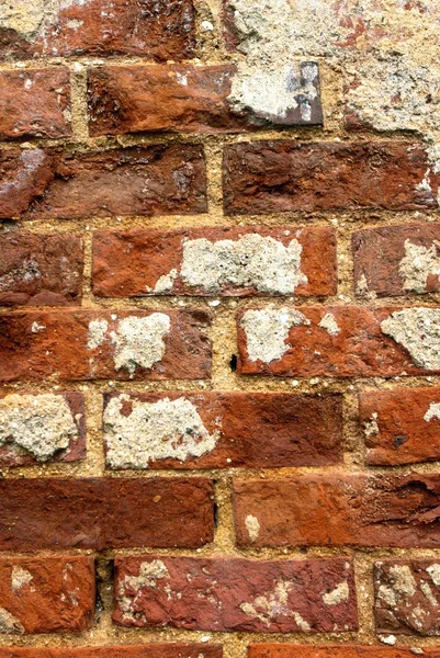 Vieux mur de briques rouges comme arrière-plan — Photo