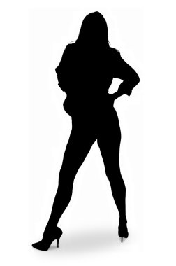 Sexy silhouette clipart