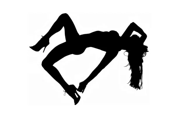 Silhouette sexy Foto Stock Royalty Free