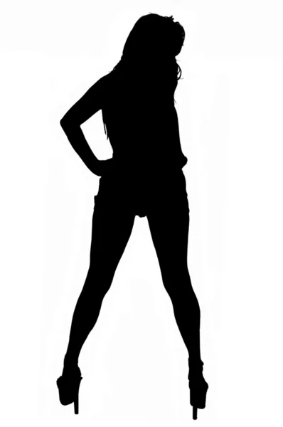 Sexy silhouette — Stock Photo, Image