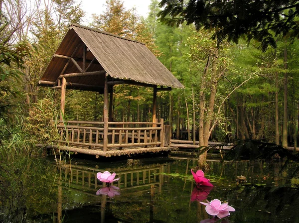 stock image Summerhouse in the water