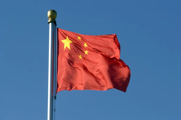 stock image Chinese national flag