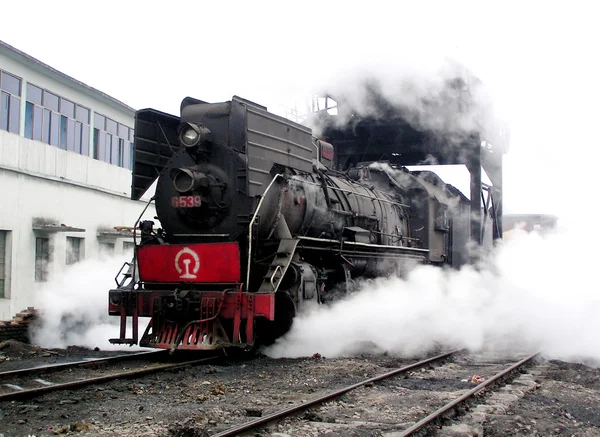 Dampflokomotive lizenzfreie Stockfotos