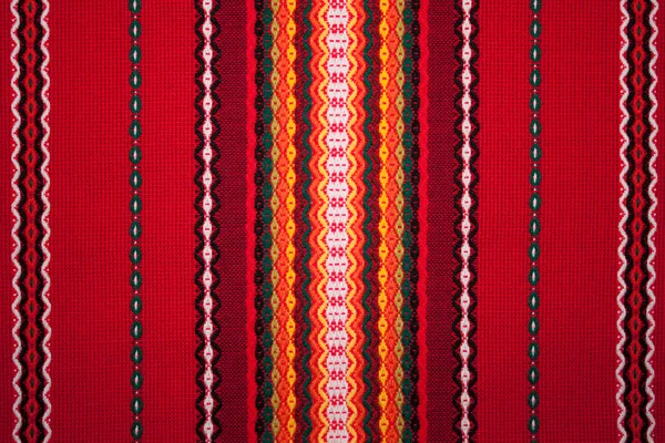 stock image Bulgarian national textile fabrics