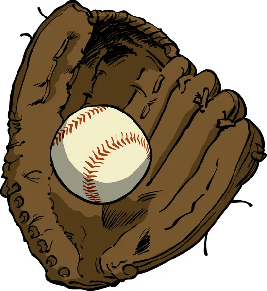 Baseball-kesztyű Stock Illusztrációk