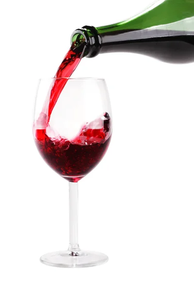 Rött vin stänk — Stockfoto