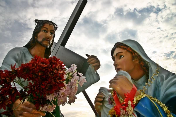 イエス ・ キリストおよび聖者ヴェロニカ — ストック写真