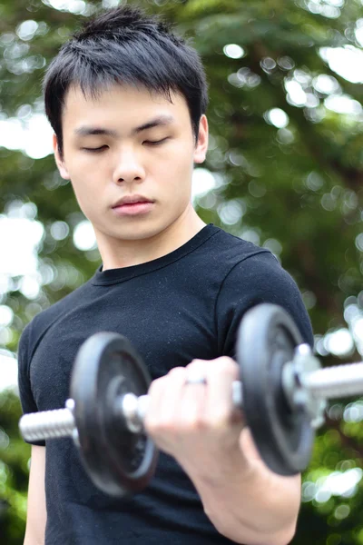 Stock image Young man working out