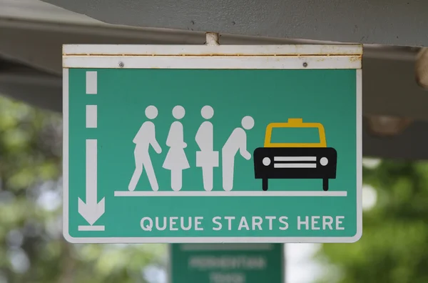 stock image Queue sign