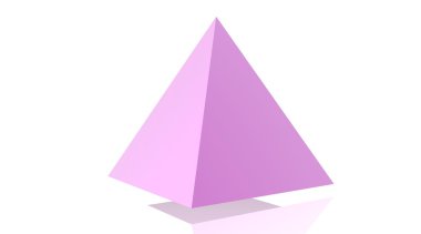 Pink pyramide clipart
