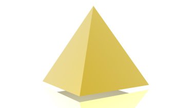 Yellow pyramid clipart