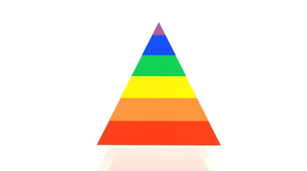 Triangolo arcobaleno — Foto Stock