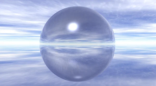 Bublina na obloze — Stock fotografie