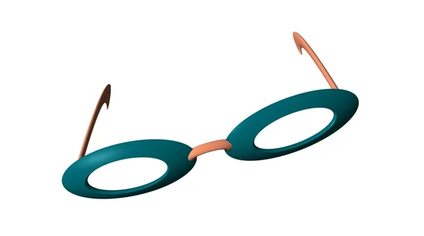 Yeşil ve turuncu gözlük — Stok fotoğraf