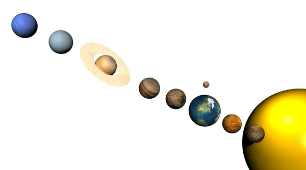 Sistemul solar — Fotografie, imagine de stoc