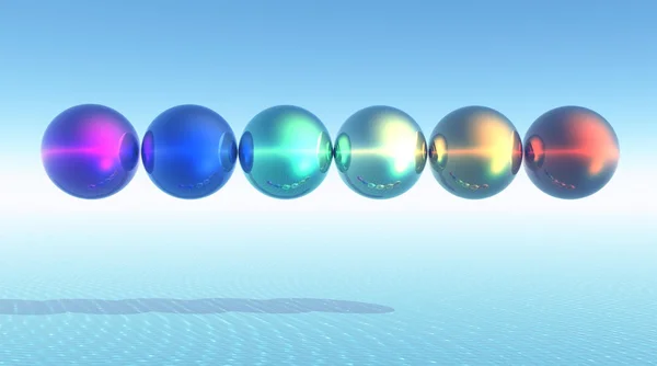 Rainbow balls — Stock Photo, Image