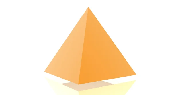Narancssárga piramis — Stock Fotó