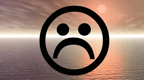 Sad smiley — Stock Photo, Image