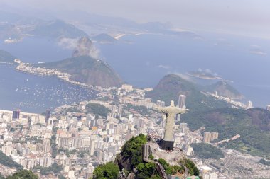 Christ Redeemer in Rio de Janeiro clipart