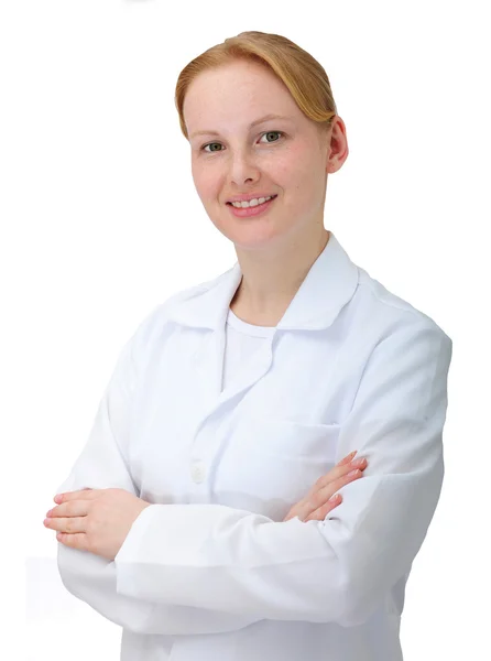 Portret van een vrouwelijke arts of verpleegkundige — Stockfoto