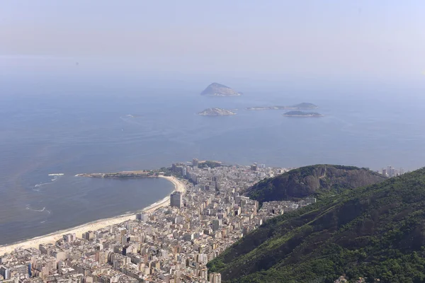 Copacabana rio de janeiro, widok z lotu ptaka — Zdjęcie stockowe