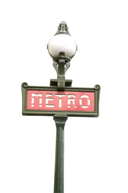 Paris Metro sign clipart