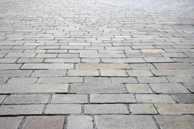 Cobbled street in Paris clipart