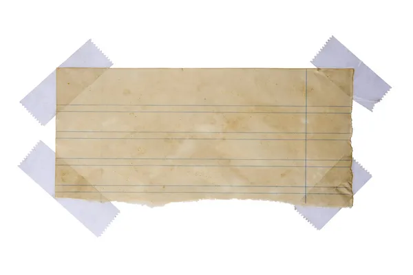 Ленточный лист бумаги — стоковое фото
