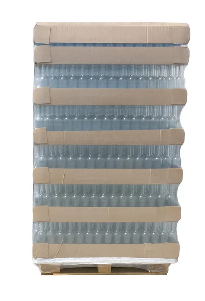 Pallet di bottiglie — Foto Stock