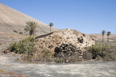 rustik lanzarote evinde