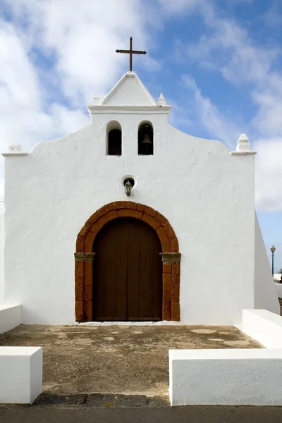 Igreja em Tiagua, Lanzarote — Fotografia de Stock