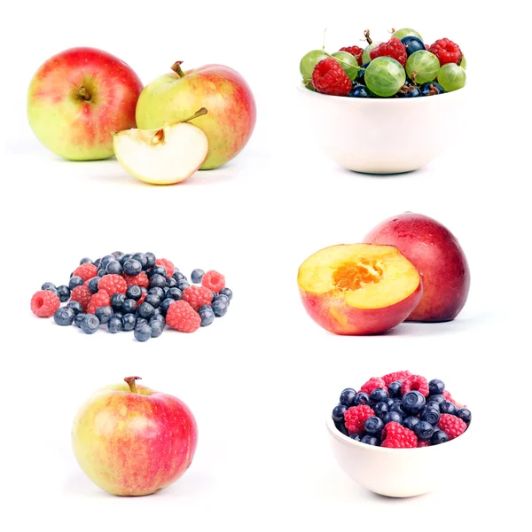 Conjunto de frutas y bayas — Foto de Stock