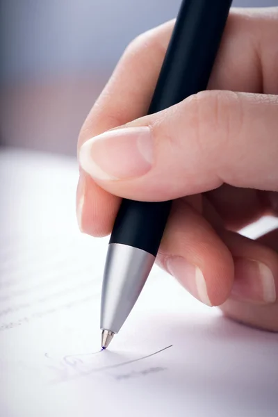 stock image Signing of the contract