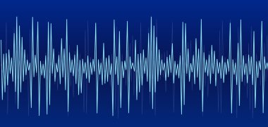 Blue sound graph clipart